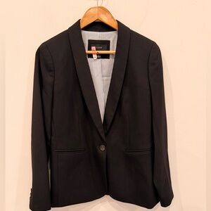 J Crew Parke Black Blazer Size 6 Wool Blend Tailored Career Jacket
